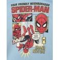 thumbnail image 4 of Marvel Spider-Man Toddler Boys' Fleece Quarter-Zip Hoodie Blue, 4 of 6