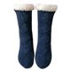 thumbnail image 5 of 1 par de calcetines de suelo elásticos, gruesos, de media pantorrilla, antideslizantes, de silicona, suaves y abrigados, cómodos, térmicos, para invierno, para mujer, para dormir en casa, color rosa, 5 of 8