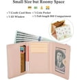 thumbnail image 2 of Floral Cute Womens Wallet Small RFID Blocking Compact Card Holder Trifold Ladies Coin Purse with ID Window, 2 of 8