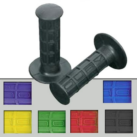 Oury BMX Waffle Grips - Purple Flange