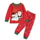 thumbnail image 1 of Conjunto de pijamas de Navidad para niños y niñas, ropa de dormir con dibujos animados, Tops y pantalones de algodón, 2 piezas, invierno, 2023, 1 of 3