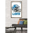thumbnail image 2 of NFL Detroit Lions - Drip Helmet 20 Wall Poster, 22.375" x 34", Framed, 2 of 5