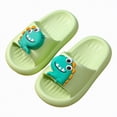 thumbnail image 3 of TOWED22 Kids slides, Girls Slides Non-slip Summer Beach Pool Shoes Toddler Cartoon Slide Sandals Indoor& Outdoor Garden Slippers Shower Shoes(Mint Green,13), 3 of 7