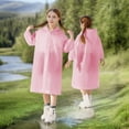 thumbnail image 2 of xiatrees Kids Rain with Hooded Reusable Waterproof Lightweight s Kids Boy Girl Raincoat Outwear Pink 3-14 Years, 2 of 7