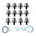 thumbnail image 1 of 12 x Clavos para zapatos de fútbol Tacos de fútbol M5 Tacos de rugby Clavos universales para atletismo Gris con llave, 1 of 8