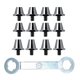 thumbnail image 1 of 12 x Clavos para zapatos de fútbol Tacos de fútbol M5 Tacos de rugby Clavos universales para atletismo Gris con llave, 1 of 8