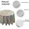 thumbnail image 3 of Coolnut 60"x60" Round Tablecloth, Abstract Natural Marble Design Modern Table Cover for Home Decoration Washable Table Cloth for Dinner Picnic, 3 of 5