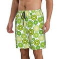 thumbnail image 2 of Naloa Kiwi Lemon Men's Beach Shorts, Surfing shorts, Swim trunks, Quick Dry Swim Trunks for Surfing Beach Fun - Large, 2 of 9