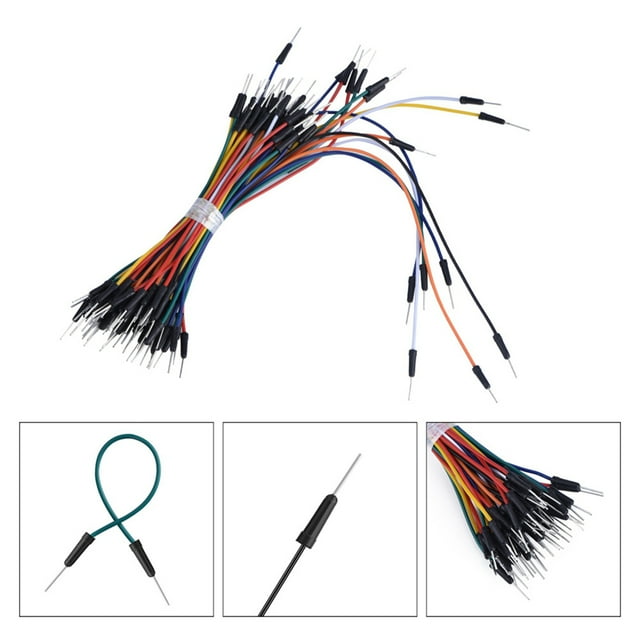Kit de Placa de Pruebas, 65 Pezas Macho a Macho, Kit de Cables de Puente, Placa de Pan, Cables de Placa de Pruebas Con 49 piezas de 105 mm, 8 pianas de 140 mm, 4 piezas de 185