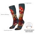 thumbnail image 4 of Xecao Chef Chicken With Beer Bottles Pattern Adult Stockings with Color-Block Design and 3D Print, Breathable Comfortable Hosiery for Daily Wear and Sports, 4 of 6