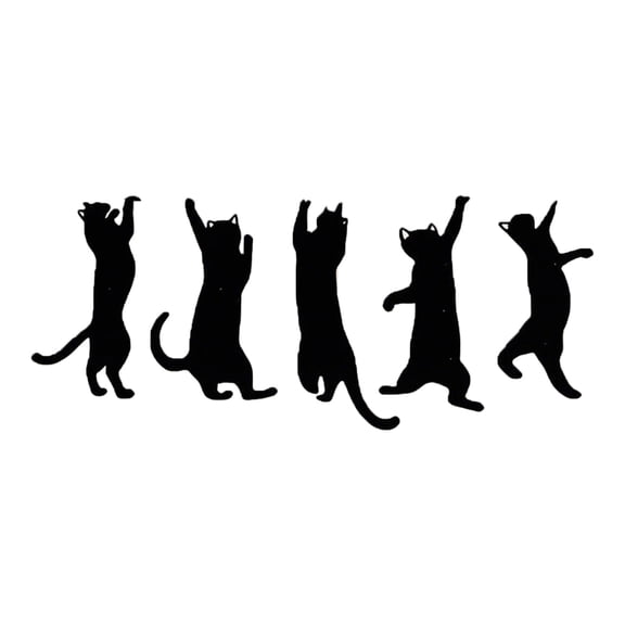 5Pcs Kitten Themed Metal Bookmarks Iron Bookmarks Page Markers For Novel Journal