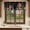 DarkOrange Green Black, variant on Mushrooms Black Valances for Windows, Decorative Rod Pocket Window Valance Curtains, Butterfly Botanical Country Plants Short Curtain Drapes for Kitchen/Bathroom/Living Room, 2 Panels, 60" W x 18" L