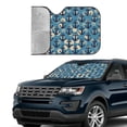 thumbnail image 4 of Bingfone Anchors Car Windshield Sun Shade Protector Keep Your Vehicle Cool Sun Shield Visor Cover Foldable-Small, 4 of 9