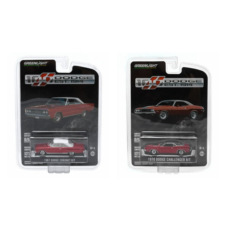 Set of 2: Greenlight 1967 Dodge Coronet and 1970 Dodge