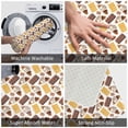 thumbnail image 2 of Chocolate Bread Waffle Print Front Door Mat, Indoor Mats for Bedroom Bathroom Kitchen, Floor Mat Non-Slip, Soft Carpet Floor Cover Machine Washable Entryway Mat - 20x31.5in, 2 of 5