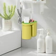 thumbnail image 3 of Bathroom Products Wash Cups Rack Toothbrush Holder with Gargle Cup for Couples Wall Mounted Storage Organizer for Toothbrushes and Toothpaste in Modern Design, 3 of 6