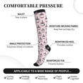 thumbnail image 2 of Rateoe Cute Cupcake Compression Socks for Women and Men 20-30mmHg-Circulation Support Socks Knee High Nurse Pregnant Running Medical and Travel Athletic, 2 of 7