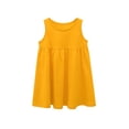 thumbnail image 4 of THEE BRON Toddler Girls Spring Summer Short Sleeve Tank Top Play Casual Dresses, 2-Pack, 4 of 6
