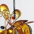 thumbnail image 2 of Lámpara colgante LED solar con forma de abeja, decoración decorativa para patio, terraza, valla y pared. Oro, 2 of 8