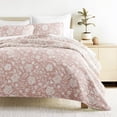 thumbnail image 4 of Lightweight Quilt Set Super Soft Wrinkle Resistant Quilted Coverlet Floral Patterns by Comfort Canopy, 4 of 12