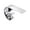 Electrical Silver, variant on White Basin Faucet Curved Creative Waterfall Hot And Cold Water Mixer Tap, Wash Face Sink Bathroom Stainless Steel Faucet