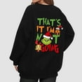 thumbnail image 4 of Long Sleeve Funny Cute Xmas Crewneck Pullover Womens Christmas Tree Sweatshirt 6-Black S 1, 4 of 5