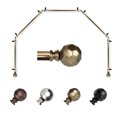 thumbnail image 2 of Domovina Reid 13/16-inch 5-Sided Bay WIndow Curtain Rod-Color:Antique Brass, 2 of 2