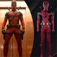 thumbnail image 2 of Nuevo disfraz de Deadpooling 3, disfraz de Wade Winston Wilson, mono con cinturón, disfraz de película, traje de antihéroe para Halloween, 2 of 5