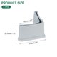 thumbnail image 2 of Uxcell 4Pack 1.57" x 1.57" Almohadilla de pie de hierro en ángulo, protector de tapa de pierna de plástico en forma de L, gris, 2 of 6