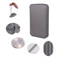 thumbnail image 3 of Étui à CD, alavisxf xx Capacité 96 Étui Rigide en Plastique pour CD, Étui de Protection pour DVD, Étui de Rangement pour Disques, Porte-Disques Portable à Fermeture Éclair, Organisateur de CD DVD Portefeuille de Rangement pour Voiture Maison Voyage (Capacité 96, Gris), 3 of 6