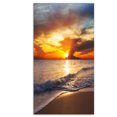 thumbnail image 2 of Yellow Sunset over Gloomy Beach Modern Beach, 2 of 3
