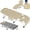 khaki, variant on NAIZEA Heavy Duty Tanning Chair, Adjustable 5-Position Folding Camping Cot with Face and Arm Holes, Mattress and Pillow