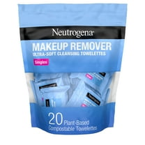 Neutrogena Cleansing Makeup Remover Wipes, Individually Wrapped Facial Wipes, 20 Count