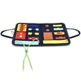 thumbnail image 2 of Vestir Juguetes De Aprendizaje, Tablero De Actividades Estable Para Niños Pequeños Diseño Confiable De Bordes Redondeados Para Aprender Habilidades De Vestir Para Desarrollar La, 2 of 8