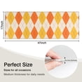 thumbnail image 5 of Orange Yellow Checkerboard Checkered Pattern Kitchen Rug Mat,Kitchen Runner Rugs Non Skid Washable,Decorative Kitchen Floor Mats for Kitchen,Sink,Laundry,17"X47", 5 of 5