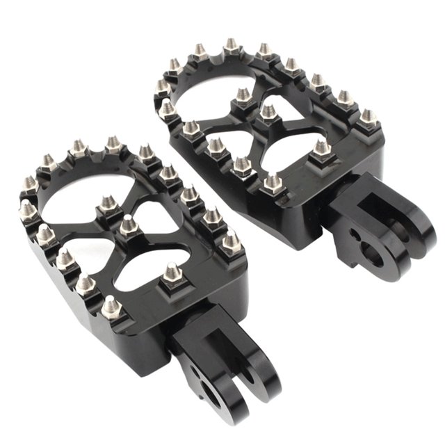 Scienceny Reposapiés delantero de aleación de aluminio, reposapiés extraíble para motocicleta, almohadilla de Pedal para bicicleta Dirk, accesorios de Accesorios para motos Negro Scienceny VI015205-01