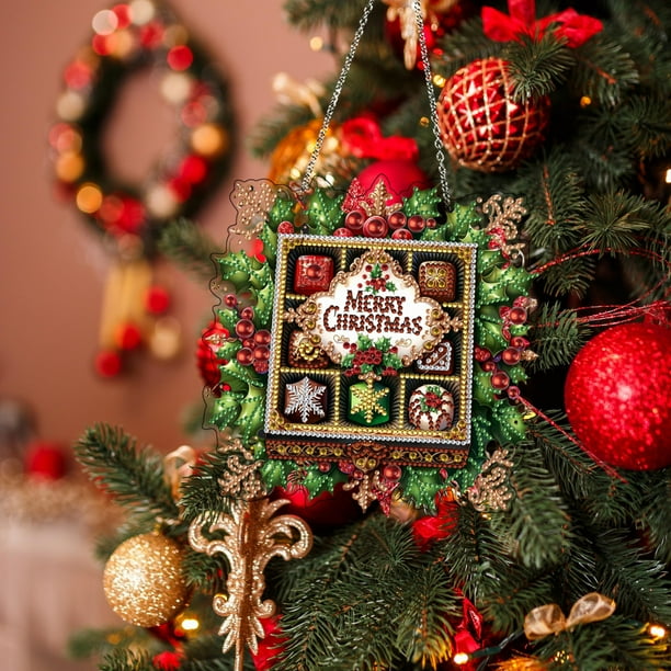 5D Diamond Art Painting Adornos Colgantes Con Cadena,21