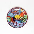 thumbnail image 2 of Exotic Panorama Hand Painted Ceramic Quarter Plates Set Of 2 | Small Side Plates For Dinner & Snacks - 7 Inch, 2 Pieces, Microwave Safe, 2 of 3