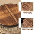 thumbnail image 3 of RENACLIPY Universal Cookware Lid Wooden Wok Lid Multi 1Pack for Steam Retention and Cooking, 3 of 6