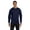 NAVY, variant on Mens 6.1 oz. Long-Sleeve Beefy-T 5186 (3 PACK)