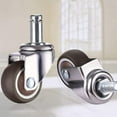 thumbnail image 7 of Gamvdout Replacement Chair Caster Wheels 2'' Swivel Caster with Plug-in Stem Quiet Smooth Rolling Casters for Hardwood Carpet Tile Floors Set of 5 I, 7 of 7