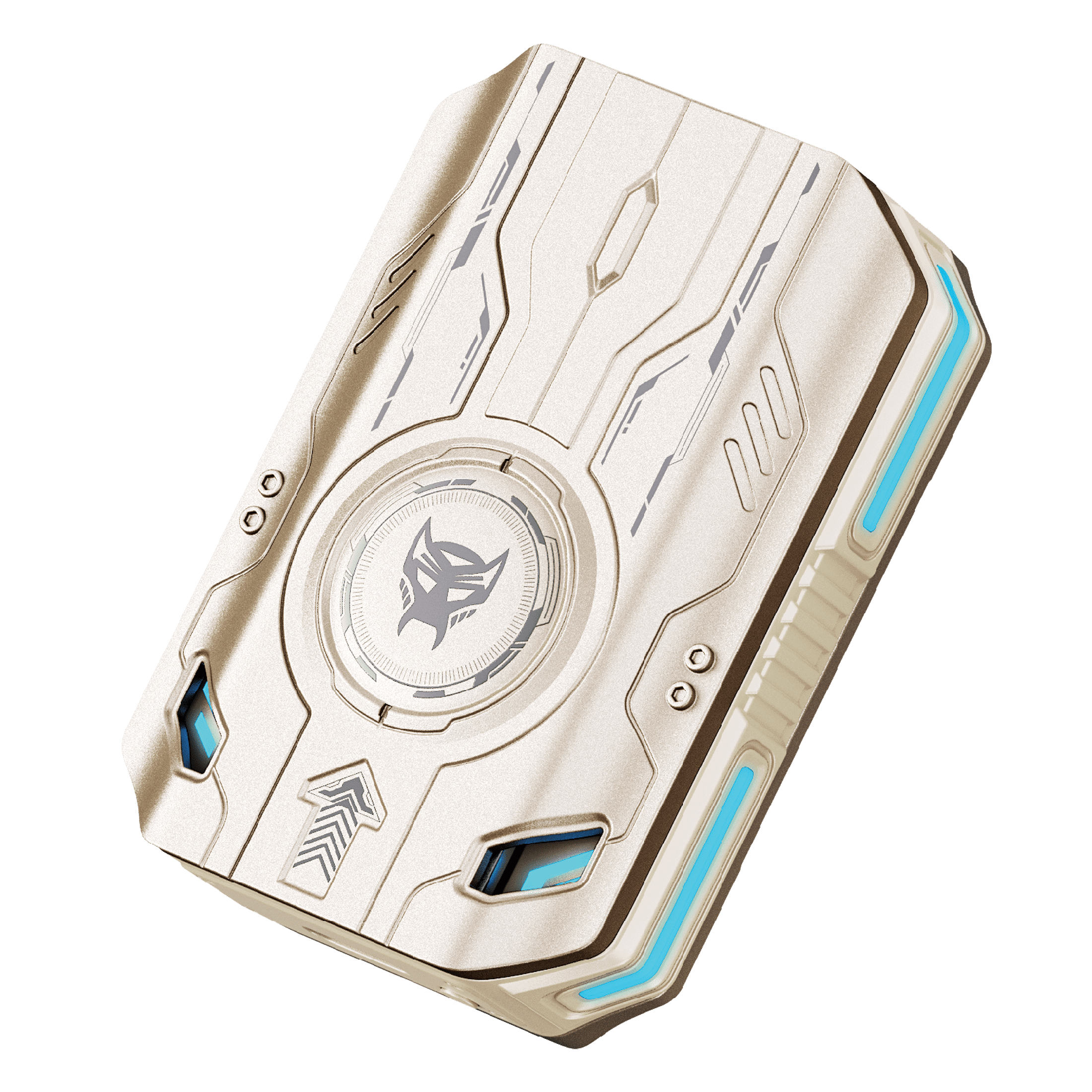 Transformers TF-T76 True Wireless Bluetooth 6.0 Earbuds with Mic, Mecha Zinc Alloy Armor Case, Low-Latency Game/Music Modes, Hi-Fi 13mm Drivers, HD Calling, 40H Total Playtime – Airazor Beige