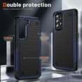 thumbnail image 6 of Designed for Samsung Galaxy A53 5G Case 2 in 1 Gift Militay Grade Drop Protective Rugged Heavy Duty Cover Shockproof Case for Galaxy A53 5G Phone Case for Women Men Boy Girl (Blue+Black), 6 of 16