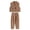 Q288 Khaki, variant on Angala 2 Piece Outfits For Girls V-Neck Sleeveless Elegant Stylish Vest Coat With Wide Leg Pants Set Girls Autumn Daily Wear Clothes
