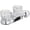 Polished Chrome with Acrylic Round Knobs, variant on 30-B410-AV Single Handle Bathroom Faucet
