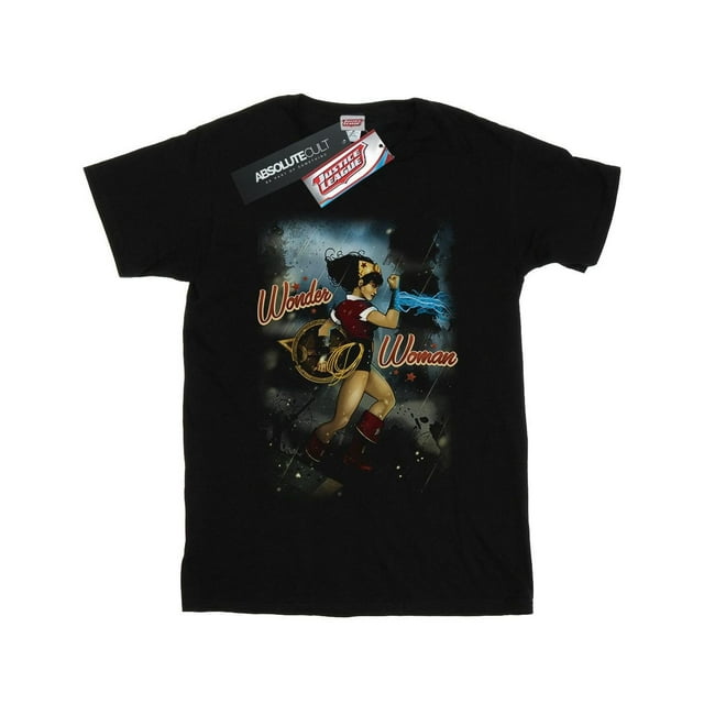 DC Comics Womens Wonder Woman Bombshell Cover Cotton Boyfriend T-Shirt