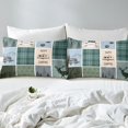 thumbnail image 4 of Erosebridal Animal Deer Sheet Set Twin,Happy Camping Bedding Sets Twin Size,Geometric Buffalo Decor,Breathable,3pcs, 4 of 7