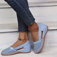 thumbnail image 3 of Dakaela Chaussures Compensées Décontractées pour Femmes, Mocassins Confortables à Enfiler, Bout Rond, Découpes, Chaussures Plates d'Été pour la Marche, 3 of 5