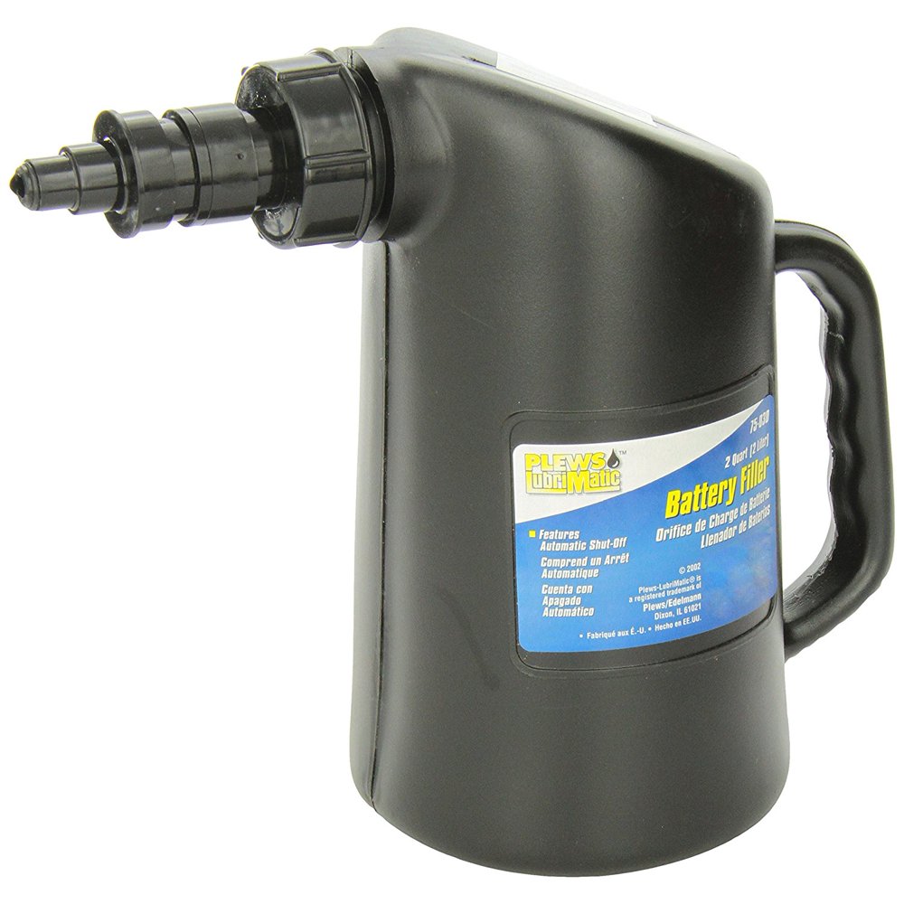 75030 Auto Shut Off 2 Quart Capacity Plastic Battery Filler, USA