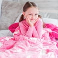 thumbnail image 4 of Unicorn Sleeping Bag Glow in The Dark Slumber Bag for Girls 66x30 in, 4 of 9